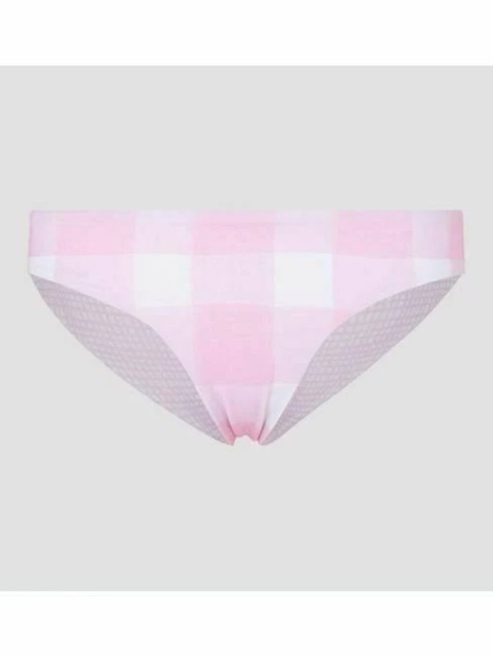 Solid and Striped The Elle Reversible Painted Bikini BOTTOM-Gingham Pink Cloud